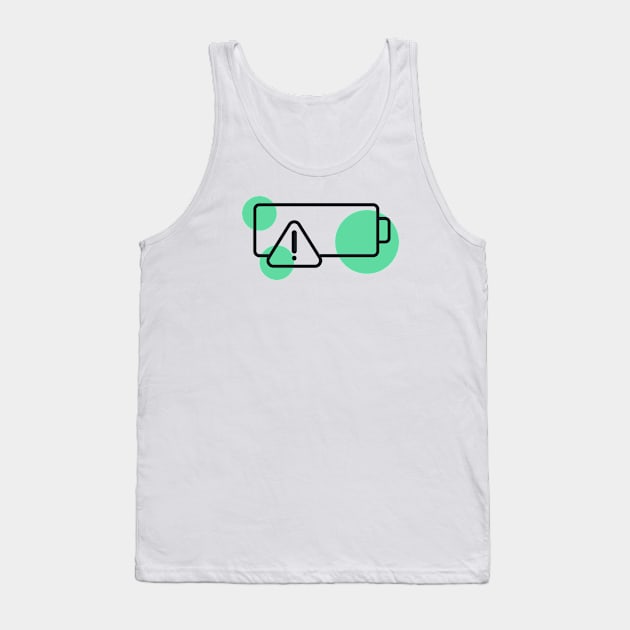 battery Tank Top by LetteremanStudio